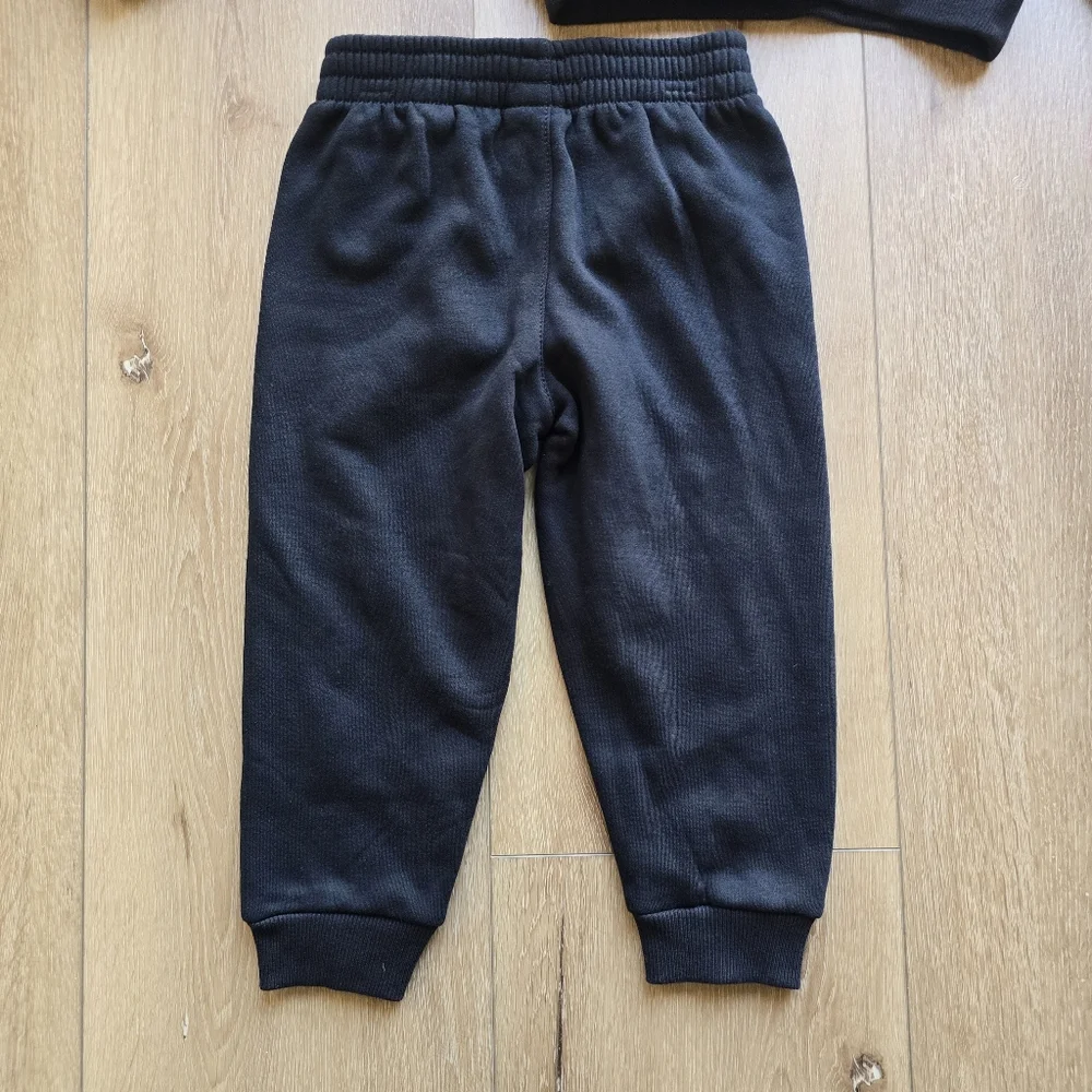 Nwt Nike All-Over Print Hoodie & Pants 2-Piece Set Black Gold Fleece Lined
